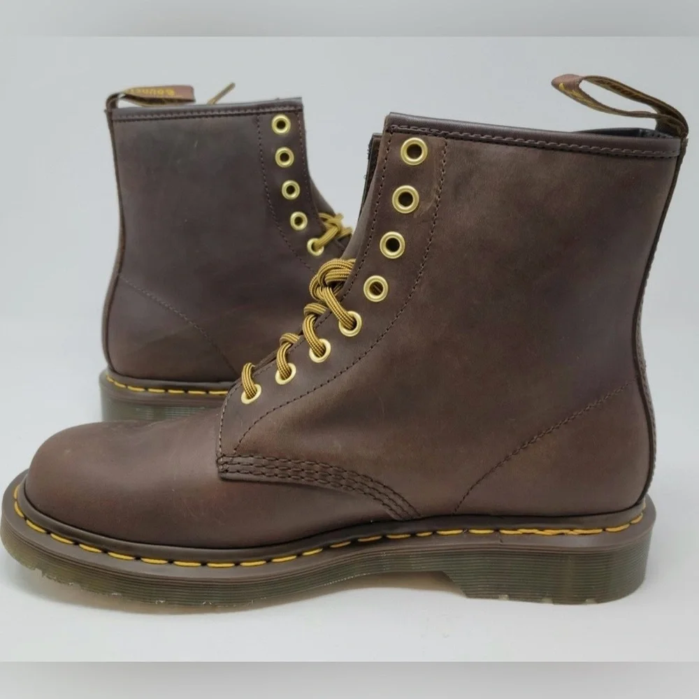 Dr. Martens Dark Brown Leather Boots